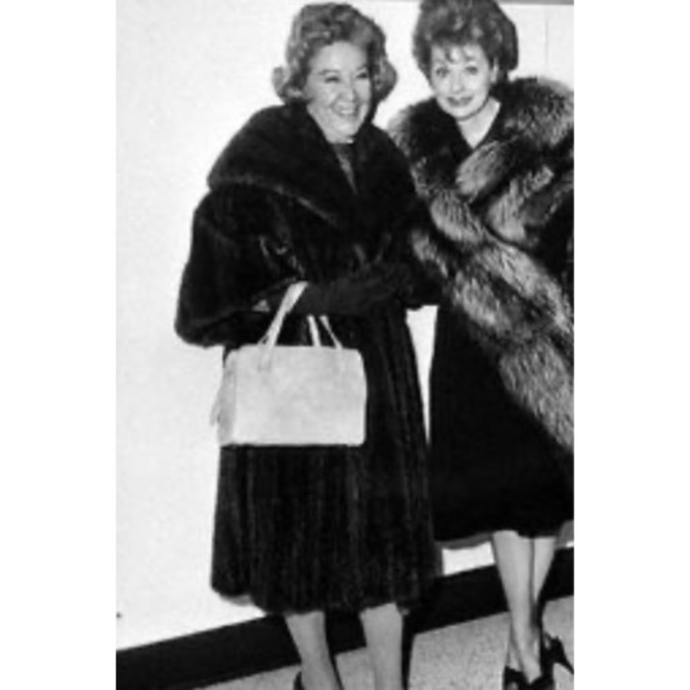 BIRGER CHRISTENSEN MINK MIDI SWING COAT M/L - Picture 15 of 16